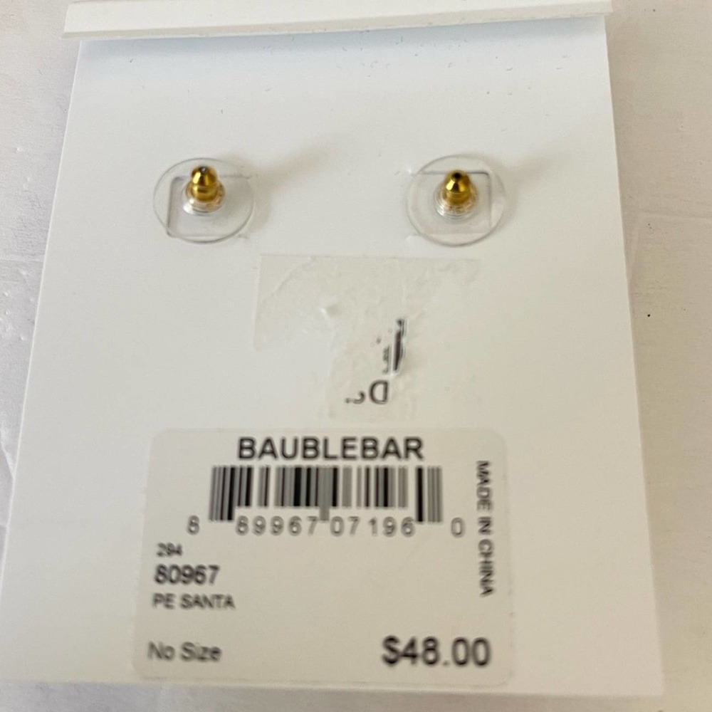 Baublebar Santa Beaded Christmas Statement Earrings New - Picture 3 of 3